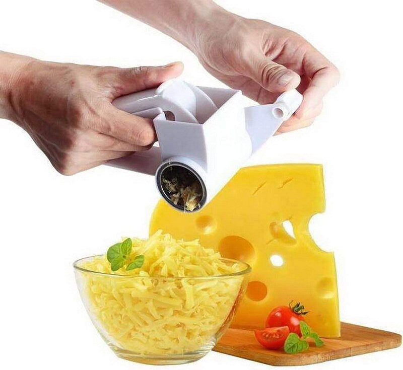 Ralador De Queijo Manivela Inox E Plástico - mondomio