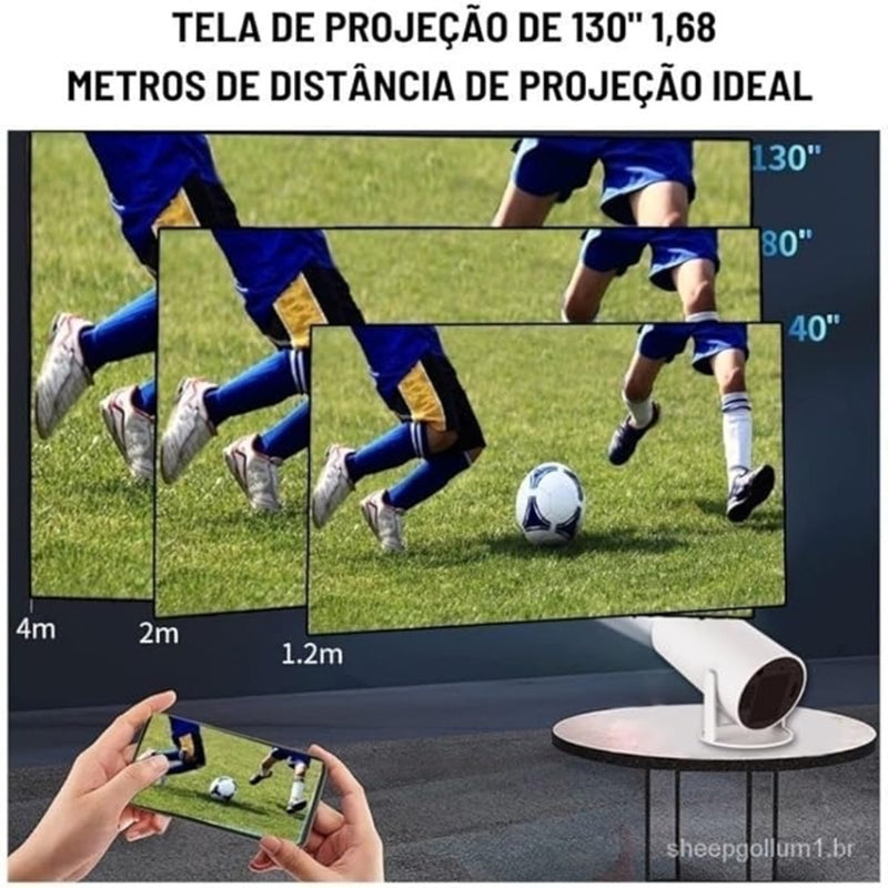 CineLuz HY300 – Seu Cinema Portátil em Qualquer Lugar
