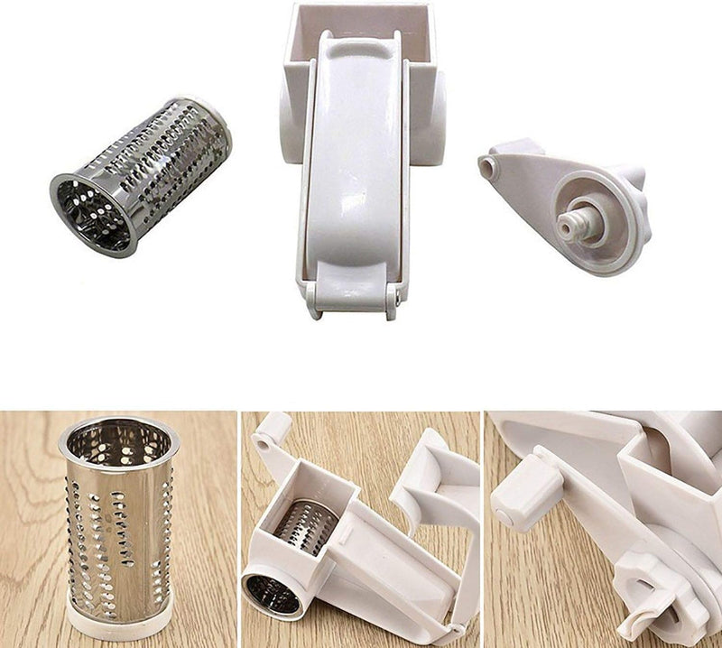 Ralador De Queijo Manivela Inox E Plástico - mondomio