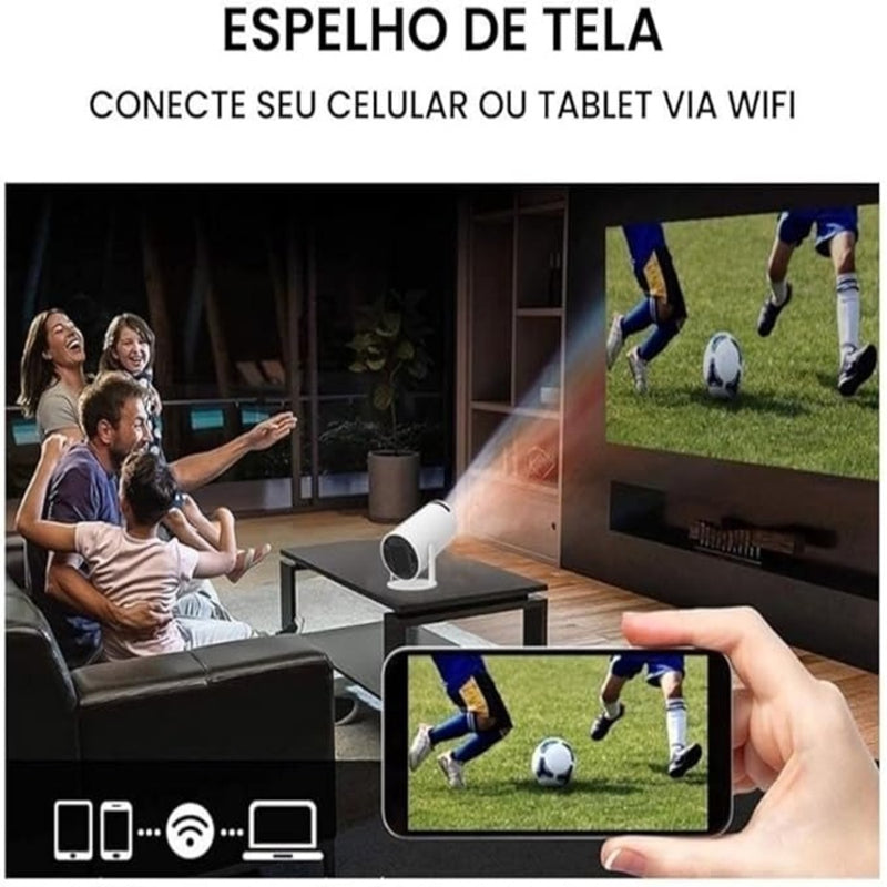 CineLuz HY300 – Seu Cinema Portátil em Qualquer Lugar
