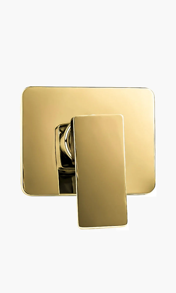Acabamento para Registro Monocomando Square Dourado - Konnen Metais -em Metal pa