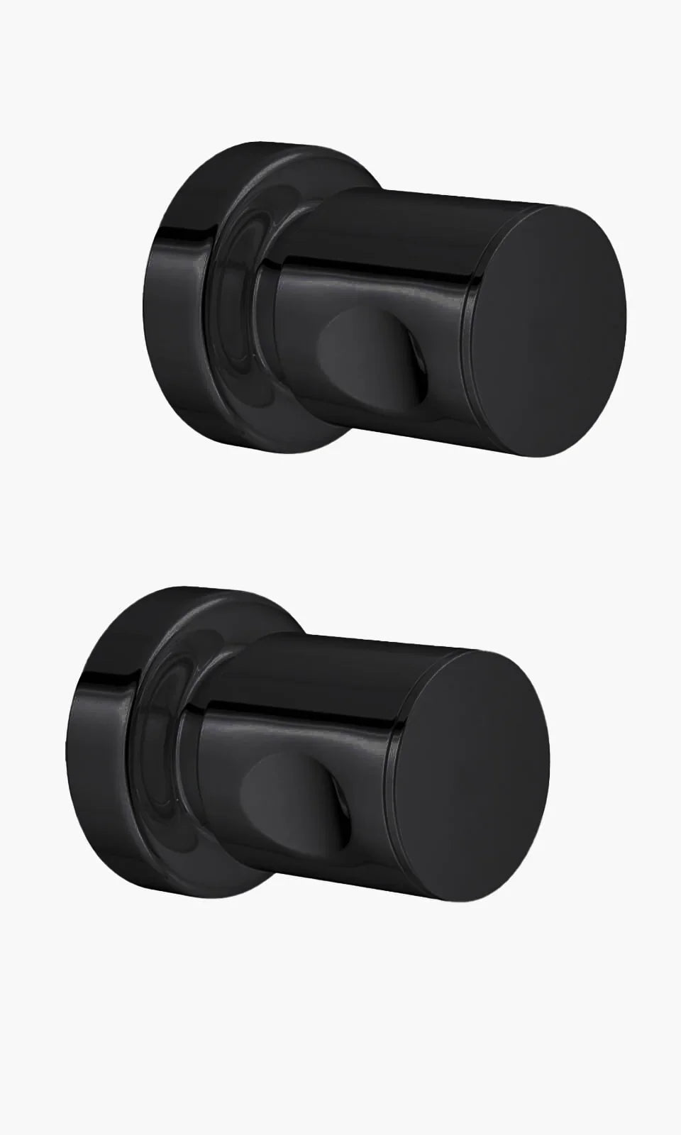 Acabamento para Registro Round Preto Fosco - Mondo Mio