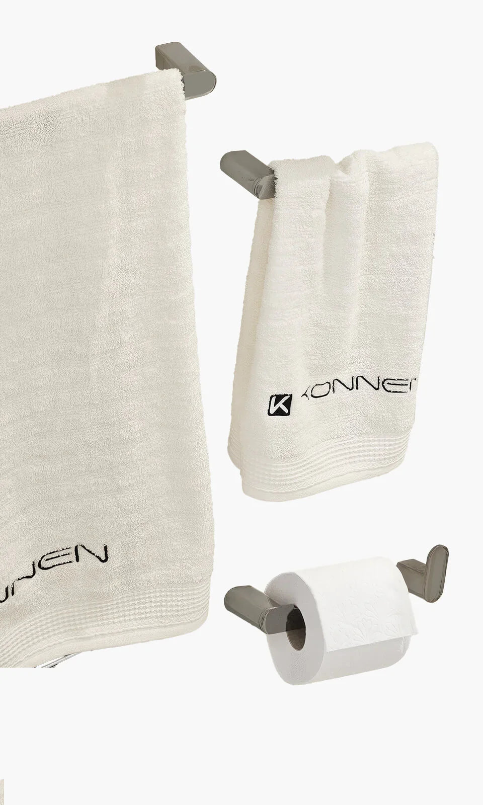 Acessorios para Banheiro Kit com 4 peças - Mondomio - Round Toalheiro Mondo Mio