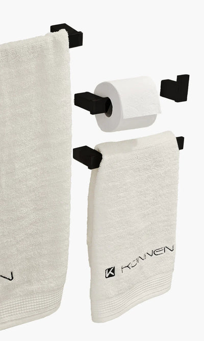 Acessorios para Banheiro Kit com 4 peças - Mondo Mio - Square Toalheiro da Mondo Mio