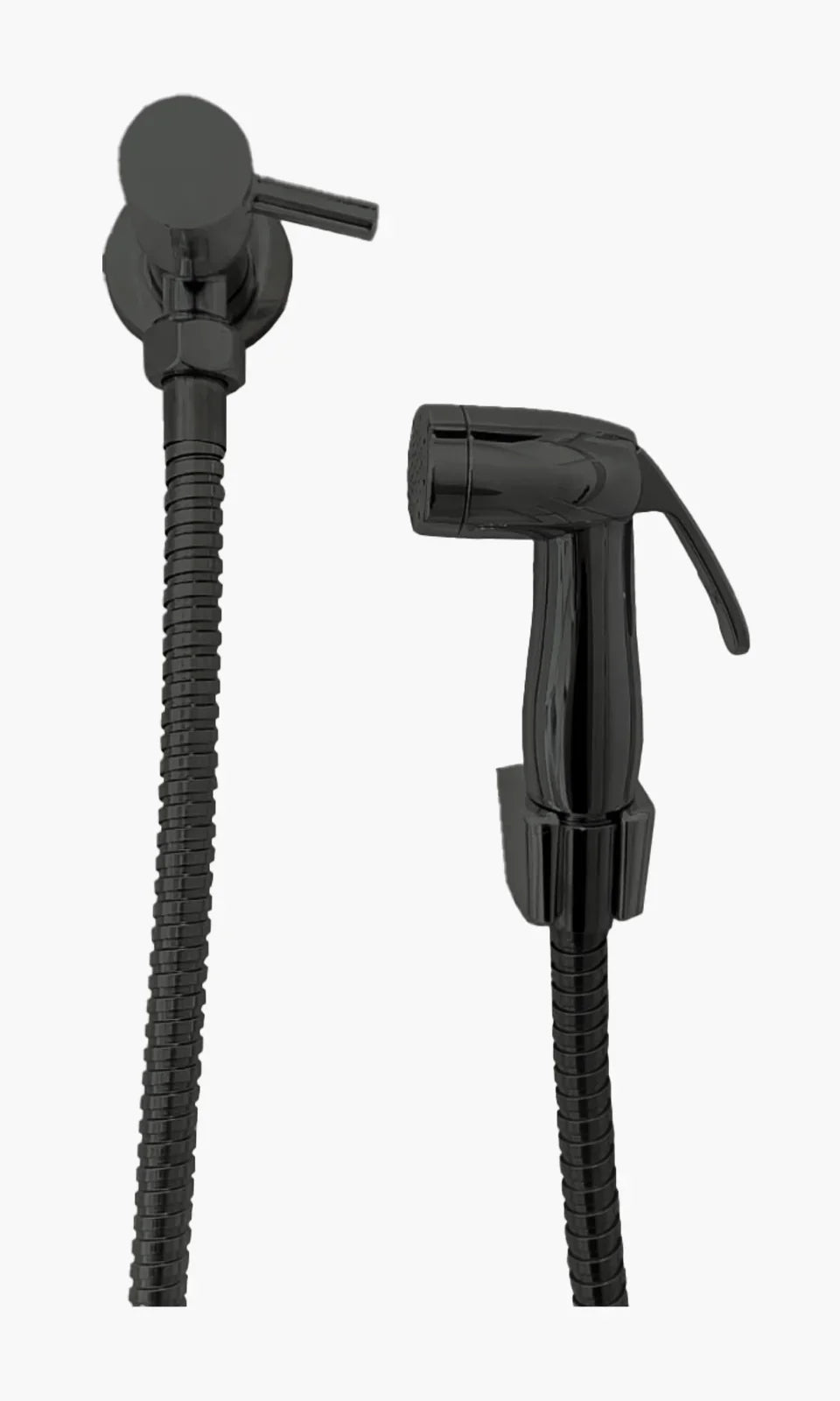 Ducha Higienica para Banheiro - Konnen Metais - Ducha Higienica Round Preto - Mondo Mio