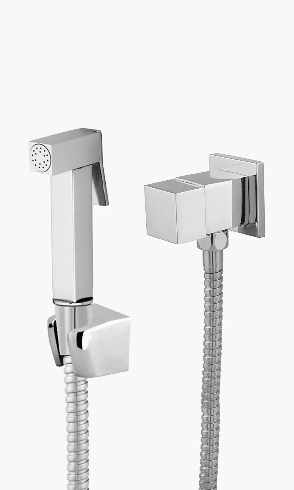 Ducha Higienica para Banheiro - Konnen Metais - Ducha Higienica Square Cromado Mondo Mio