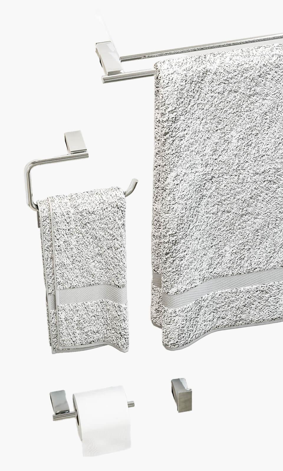 Kit Área de Banho - Cromado - Square - 50- Registro Monocomando com Ducha Manual Mondo Mio