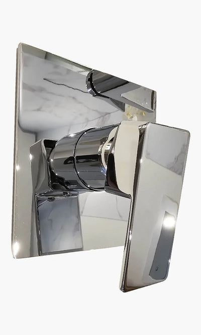 Kit Área de Banho - Cromado - Square - Acabamento de Registro Monocomando Mondo Mio