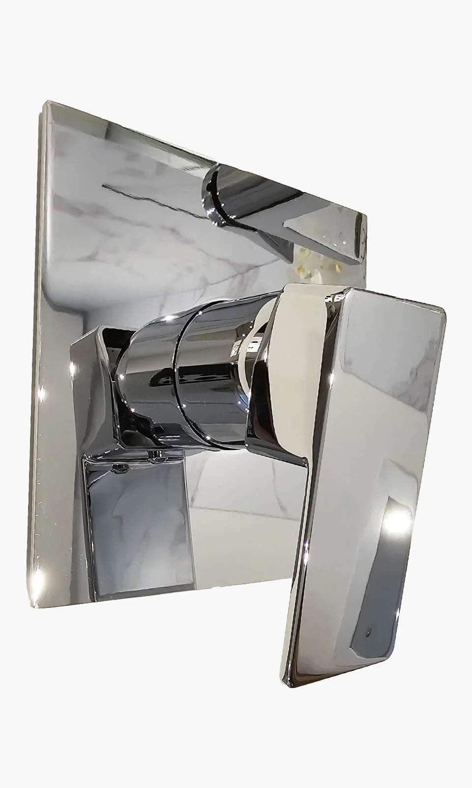 Kit Área de Banho - Cromado - Square - Acabamento de Registro Monocomando Mondo Mio