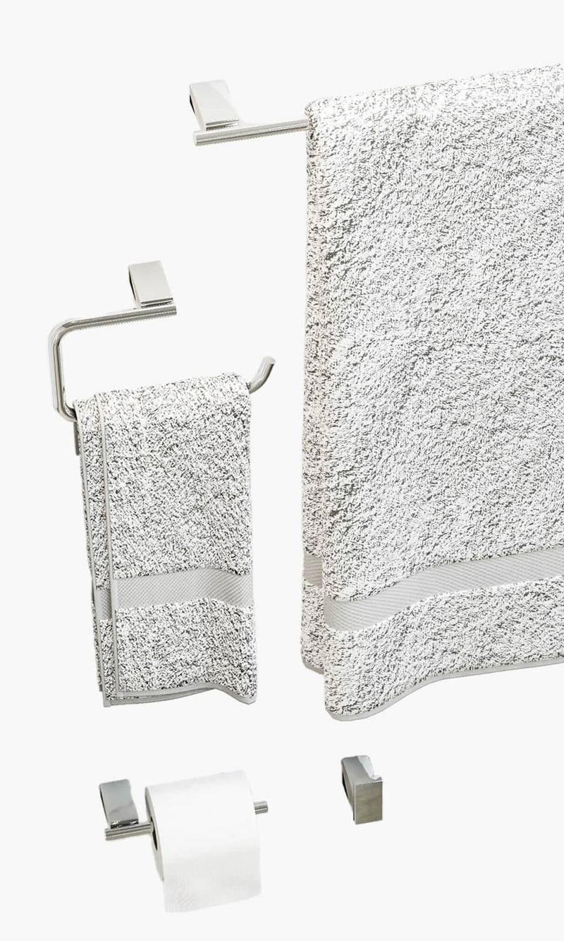 Kit Área de Banho - Cromado - Square - Registro Monocomando com Base e Acessór