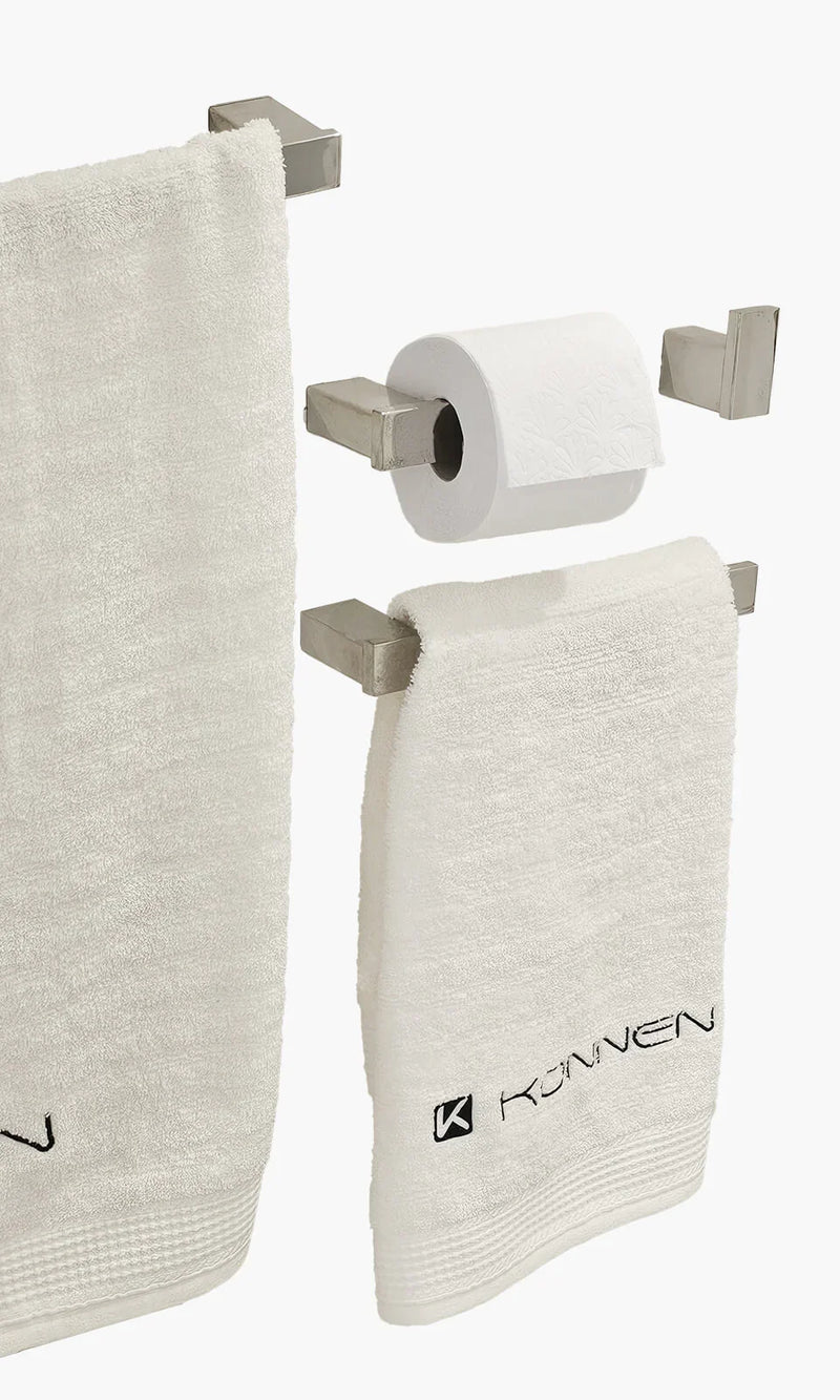 Kit Área de Banho - Cromado - Square - Registro Simples com Acessórios Square