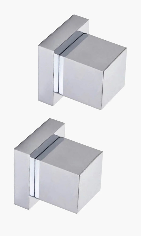 Kit Área de Banho - Cromado - Square - Registro Simples e Acessórios Atlantis