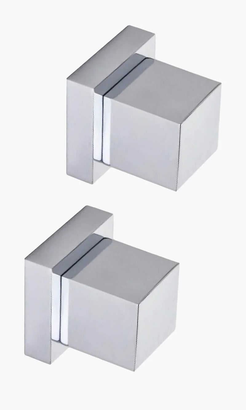 Kit Área de Banho - Cromado - Square - Registro Simples e Acessórios Atlantis