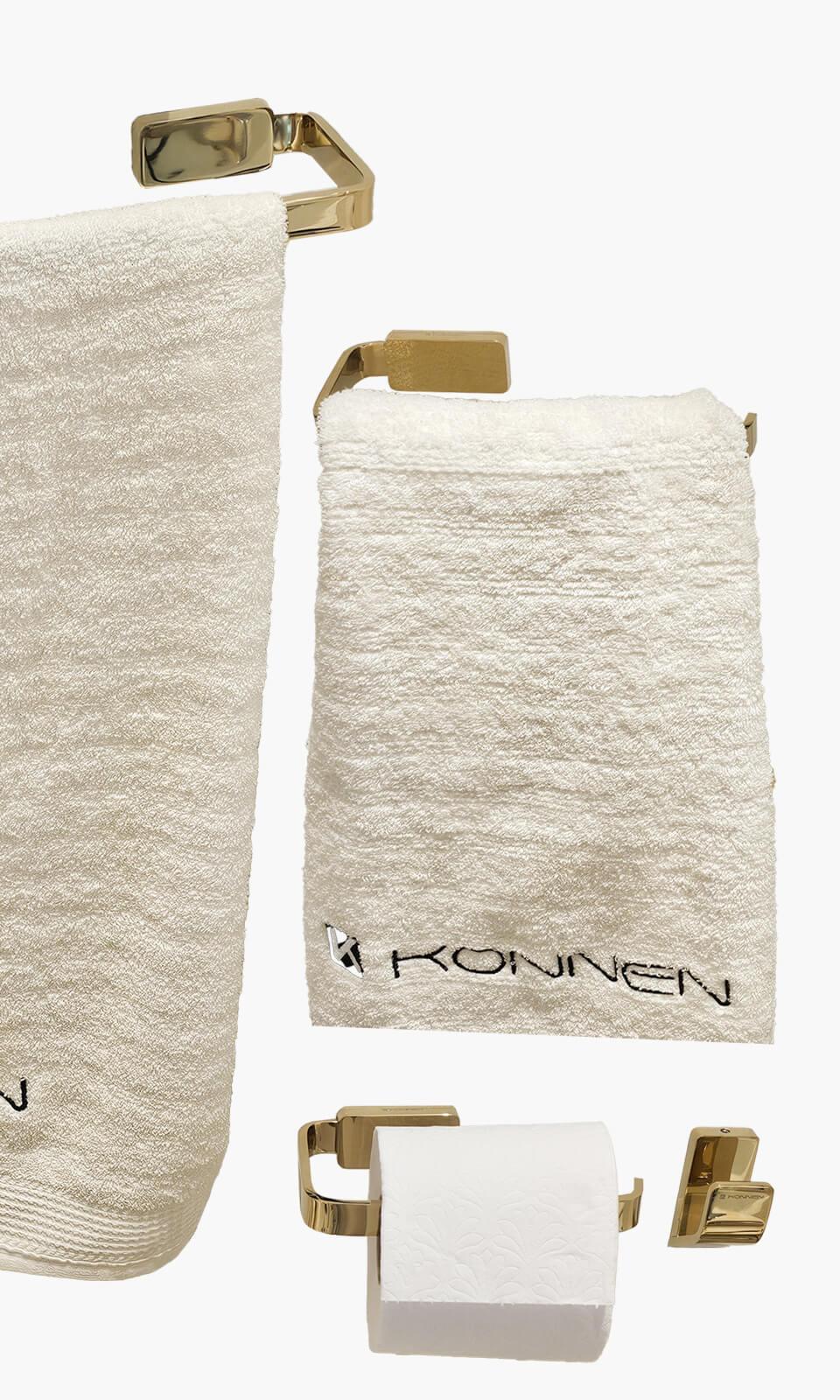 Kit Área de Banho - Dourado - Square - Acabamento de Registro Monocomando Mondo Mio