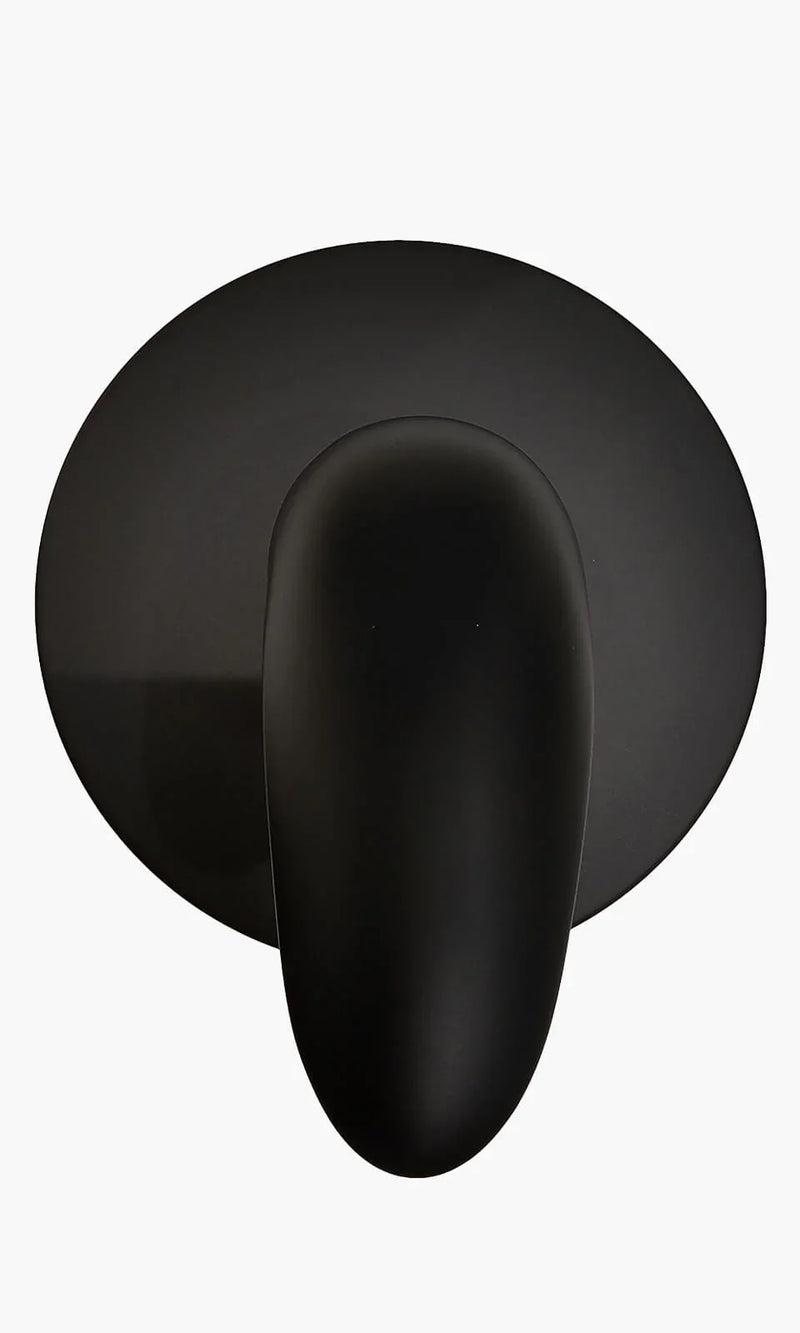 Kit Área de Banho - Preto Fosco - Round - Acabamento de Registro Monocomando co