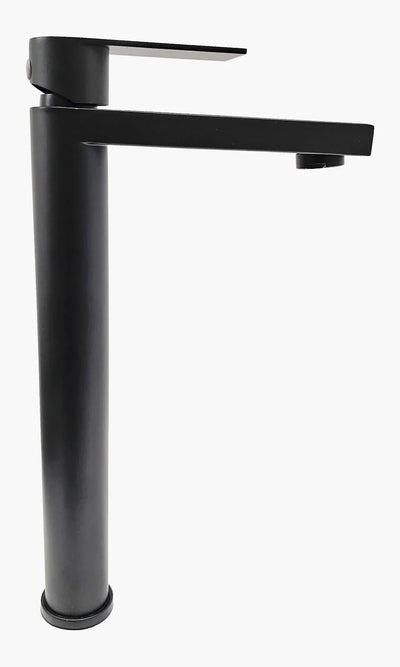 Torneira para Banheiro Bica Alta - MondoMio - Round Alta Preto Fosco - FN-9