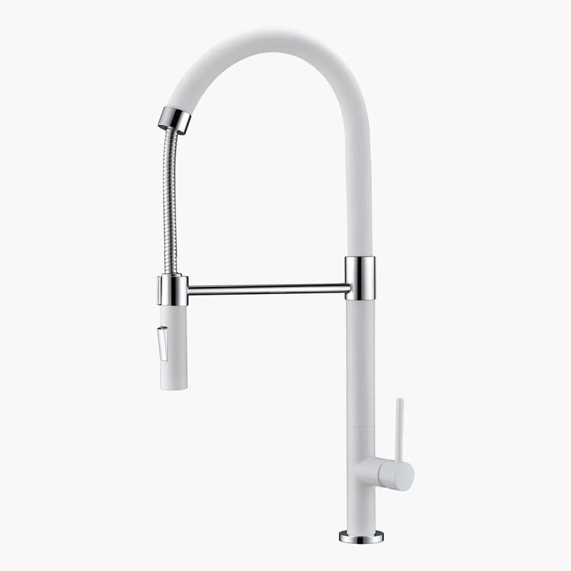Torneira Gourmet  Monocomando para Cozinha - Konnen Metais - Stella Branca - 503