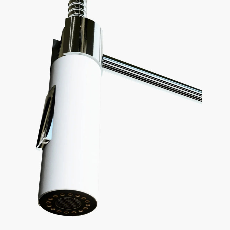 Torneira Gourmet  Monocomando para Cozinha - Konnen Metais - Stella Branca - 503