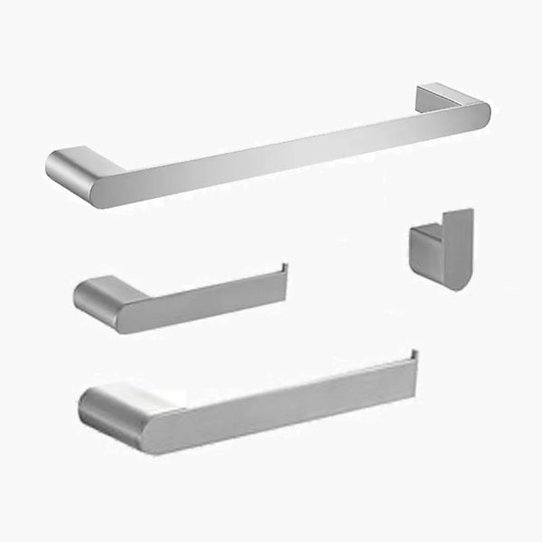 Acessorios para Banheiro Kit com 4 peças - Konnen Metais - Round Toalheiro Simp