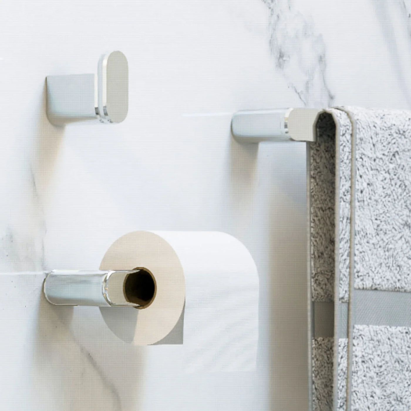 Acessorios para Banheiro Kit com 4 peças - Mondomio - Round Toalheiro Mondo Mio