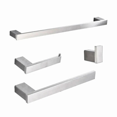 Acessorios para Banheiro Kit com 4 peças - Square Toalheiro Mondo Mio