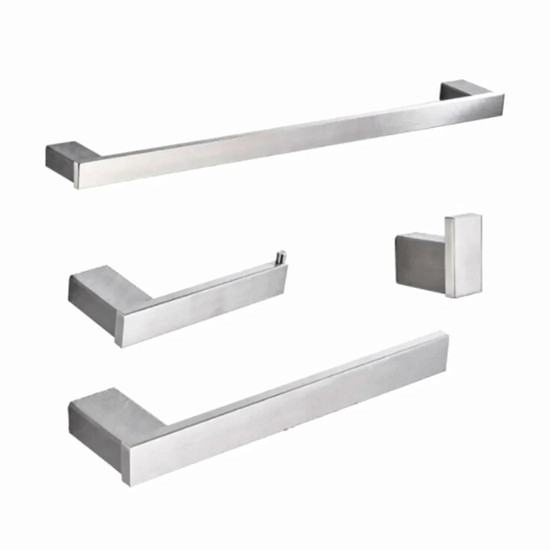 Acessorios para Banheiro Kit com 4 peças - Mondo Mio - Square Toalheiro