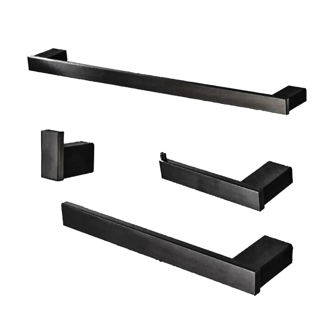 Acessorios para Banheiro Kit com 4 peças - Mondo Mio - Square Toalheiro da Mondo Mio