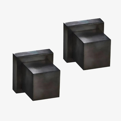 Acabamento para Registro Square Preto Matte - MondoMio - em metal padrão D