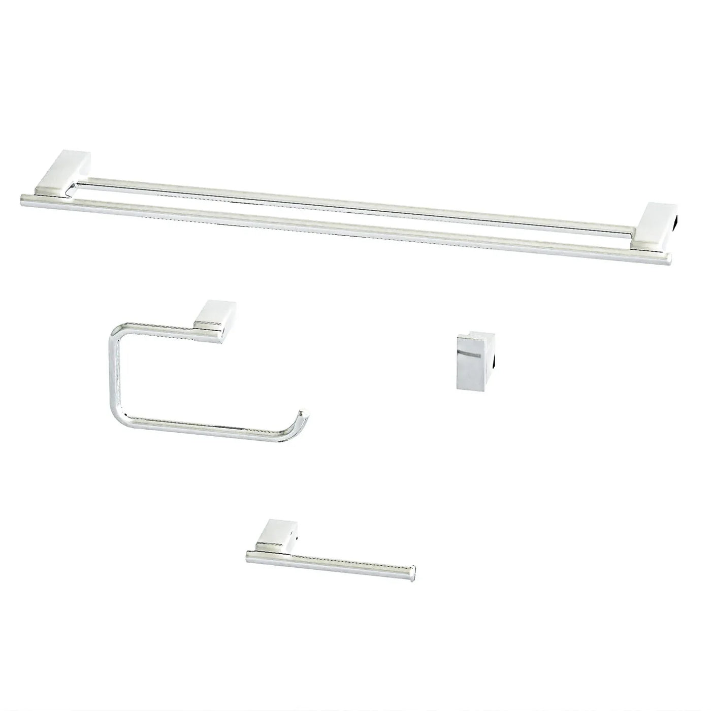 Acessorios para Banheiro Kit com 4 peças - Mondo Mio - Atlantis Toalheiro Duplo