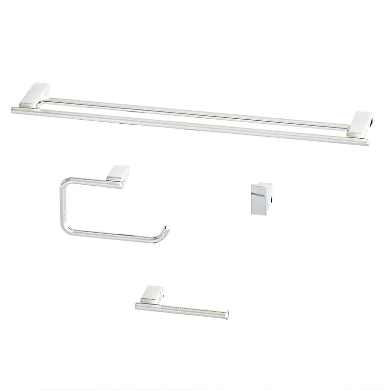 Acessorios para Banheiro Kit com 4 peças - Konnen Metais - Atlantis Toalheiro D