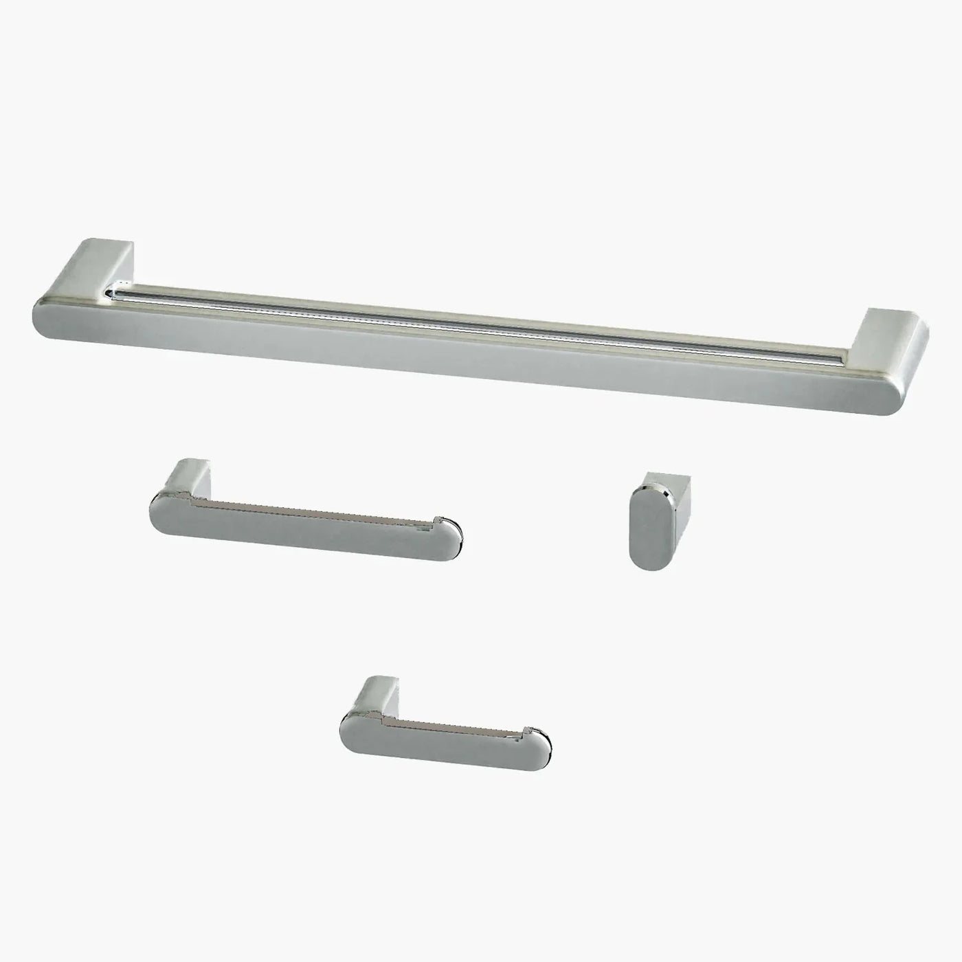 Acessorios para Banheiro Kit com 4 peças - Mondo Mio - Round Toalheiro Duplo