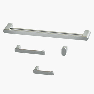 Acessorios para Banheiro Kit com 4 peças - Mondo Mio - Round Toalheiro Duplo