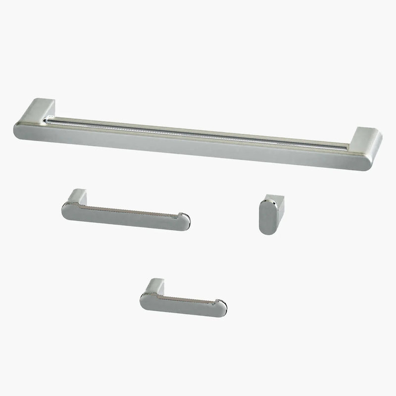 Acessorios para Banheiro Kit com 4 peças - Konnen Metais - Round Toalheiro Dupl