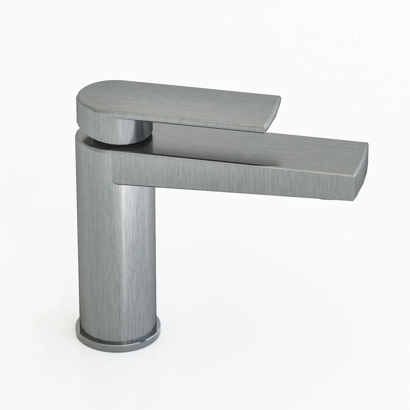 Torneira para Banheiro Bica Baixa - MondoMio - Round Baixa Escovada - FN-90