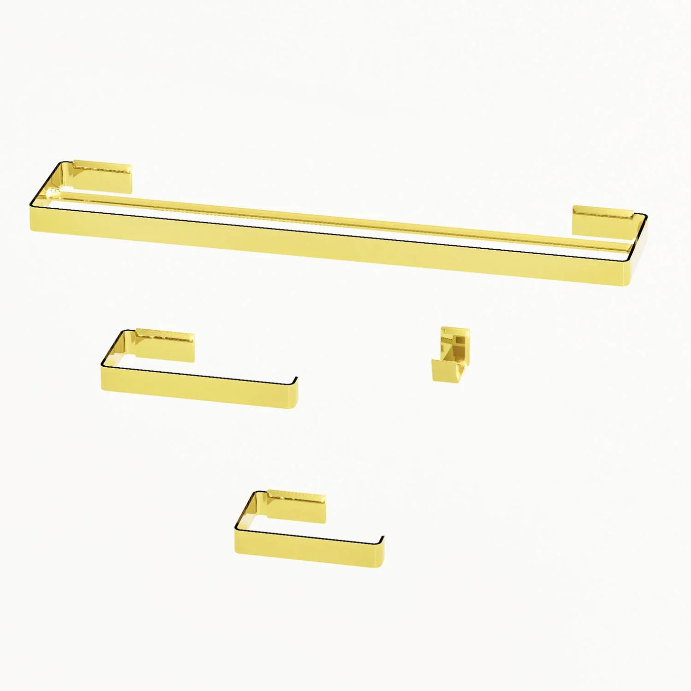 Acessorios para Banheiro Kit com 4 peças - Mondo Mio - Maya Toalheiro Duplo