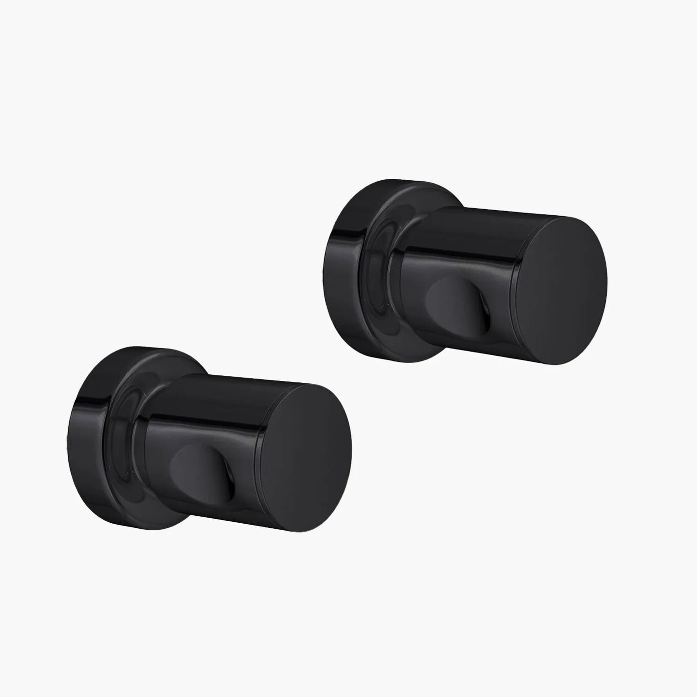 Acabamento para Registro Round Preto Fosco - Mondo Mio